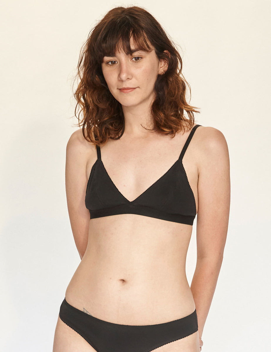 Triangle Bra - Black – THE GREAT UNDRESSED