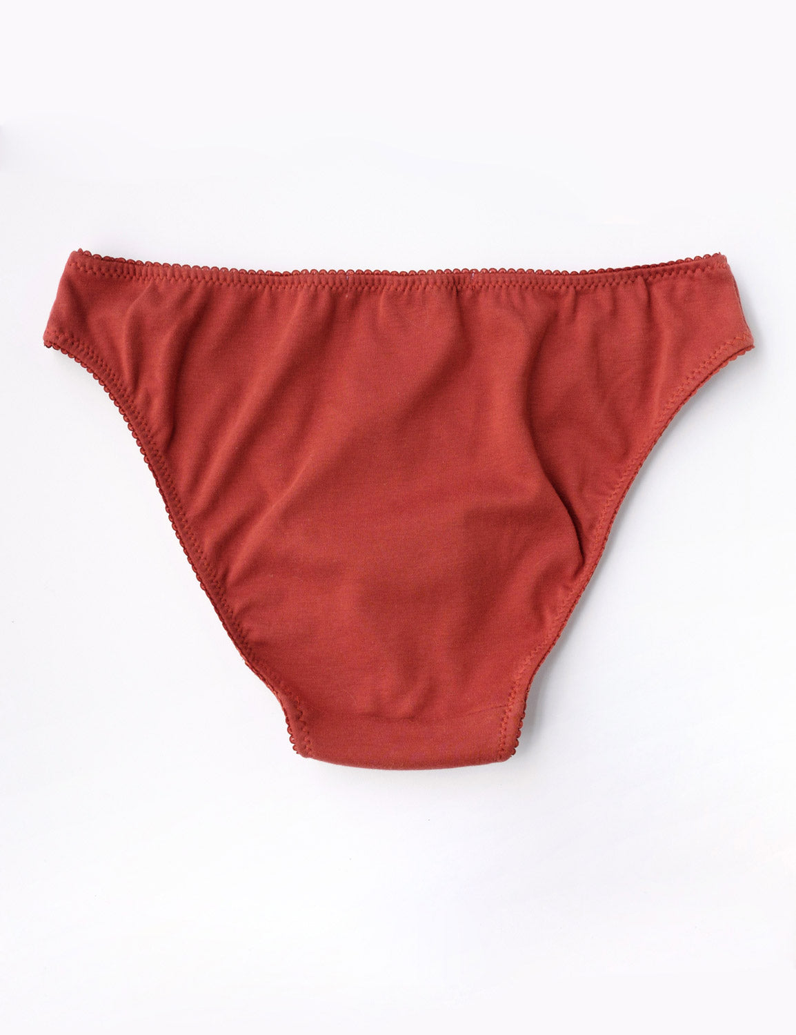Bikini organic cotton hipster underwear - Rust – THE GREAT UNDRESSED
